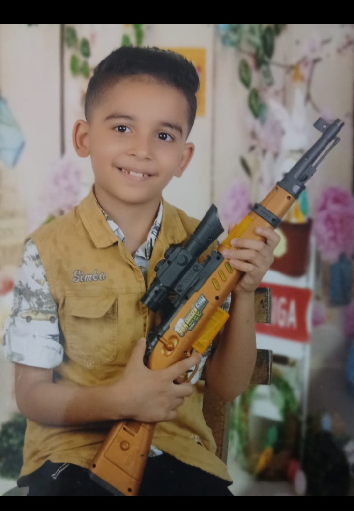 الطفل/علي خالد محمد شلبي